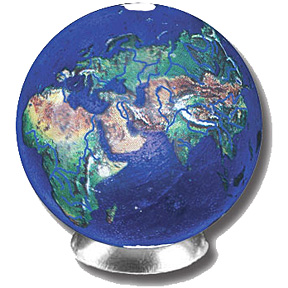 Blue Earth Marble Planetary Marbles